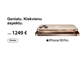 iPhone 16 Pro - jau prekyboje