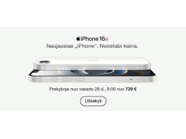 iPhone 16e - užsisakykite