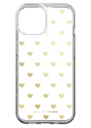 iDeal of Sweden iPhone 15 clear dėklas - Golden Hearts, 1 nuotrauka