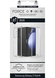 Force dėklas Samsung Z Fold 6, skaidrus, 1 nuotrauka