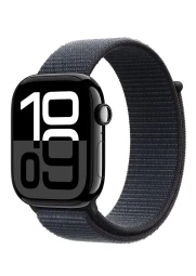  Apple Watch Series 10 GPS 46 mm Black Aluminium Case išmanusis laikrodis, Ink Sport Loop, 1 nuotrau