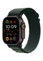 Apple Watch Ultra 2 49mm Cellular eSim Black Titanium Dark Green Alpine loop, 1 nuotrauka