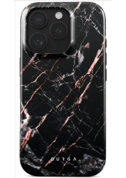 Burga iPhone 16 Pro Tough dėklas - Rose Gold Marble, nuotrauka 1