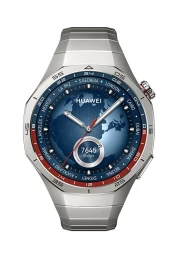 Huawei GT 5 Pro titanium išmanusis laikrodis 46mm, sidabrinis titano apyrankė, 1