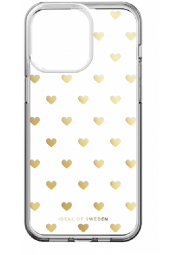 ideal Iphone 16 pro clear dėklas- golden hearts, nuotrauka 1