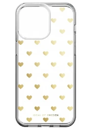 Ideal of Sweden Iphone 16 Pro Max clear dėklas - Golden Hearts, 1 nuotrauka