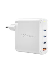 Wiwu GaN tinklo įkroviklis 3xUSB-C  USB-A jungtis - 120W,1 nuotrauka