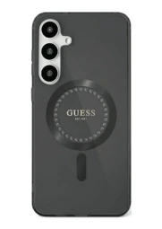 Guess Samsung Galaxy S25 Ultra Rhinestones Magsafe dėklas, juoda, 1 nuotrauka