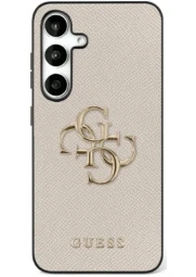 Guess Samsung Galaxy S25 Grained Big 4G Logo dėklas, nuotrauka 1