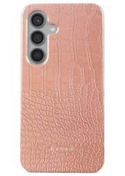 Burga Tough Samsung Galaxy S24 dėklas - Pink Croco, 1 nuotrauka