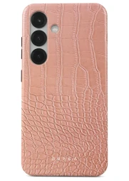 Burga Samsung Galaxy S25 Tough dėklas - Pink Croco, 1 nuotrauka