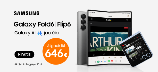 Samsung Galaxy Fold6 | Flip6 akcija, Mobili prekyba