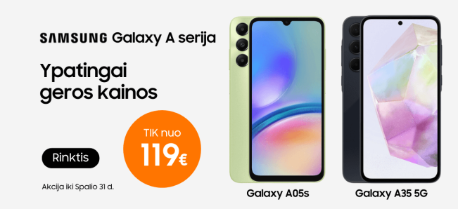 Samsung Galaxy A05s A35 A55 akcija, Mobili prekyba