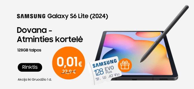 Samsung Galaxy Tab S6 Lite 2024 akcija, Mobili prekyba