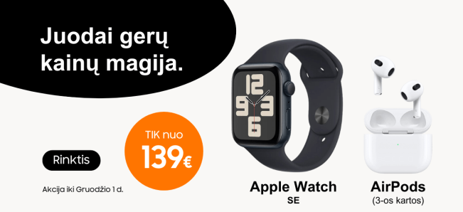 Apple Watch Se | AirPods 3rd Gen akcija, Mobili prekyba