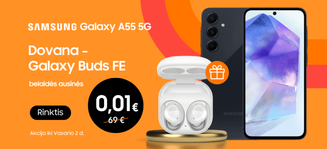 Samsung Galaxy A55 5G su dovana Buds FE, Mobili prekyba