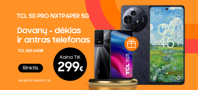 TCL 50 Pro Nxtpapr akcija dovana, Mobili prekyba