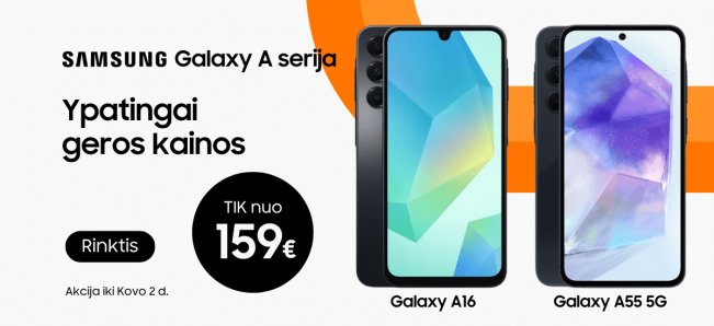 Samsung Galaxy A16 A55 akcija, Mobili prekyba