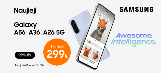 Samsung Galaxy A56 A36 A26 akcija, Mobili prekyba