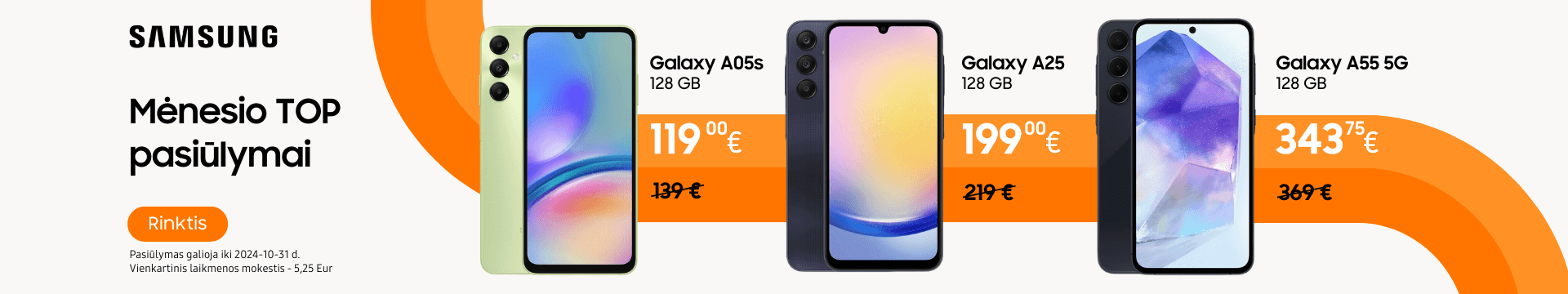 Samsung Galaxy A05s A25 A55 akcija, Mobili prekyba