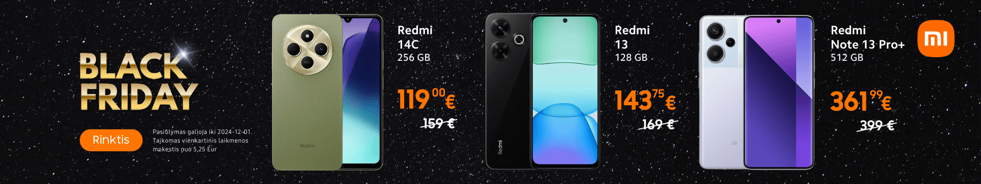 Black Friday Xiaomi akcija, Mobili pekyba