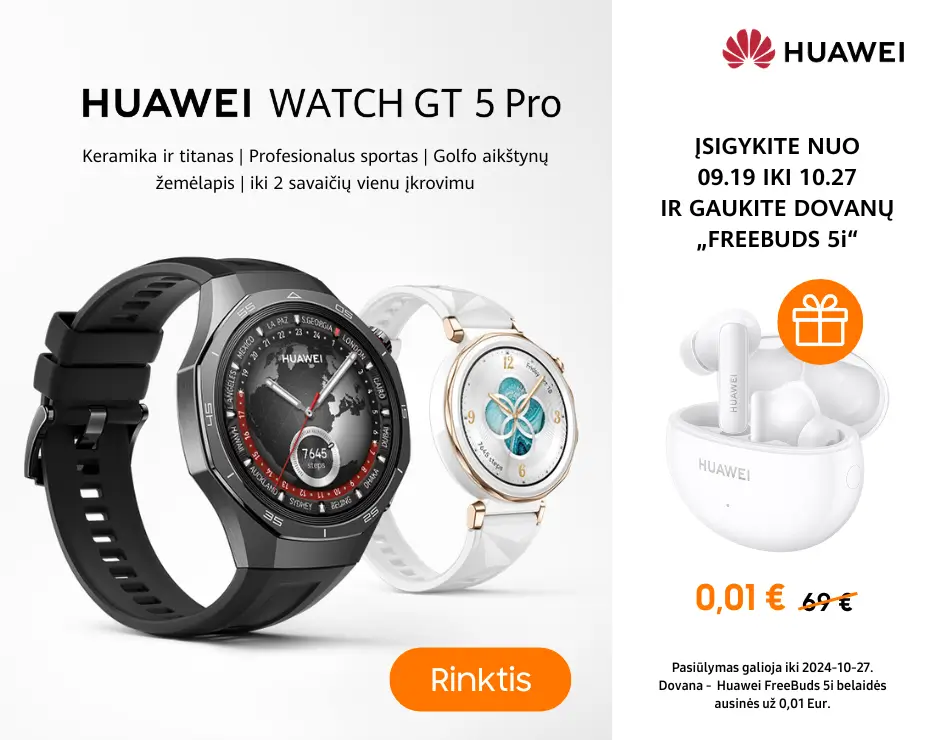 Huawei Watch GT 5 serija su dovana FreeBuds 5i, Mobili prekyba