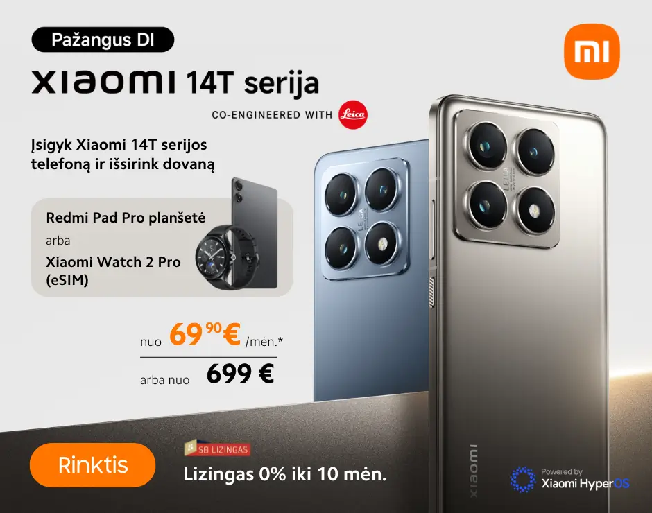 Xiaomi 14T serija naujiena dovana, Mobili prekyba