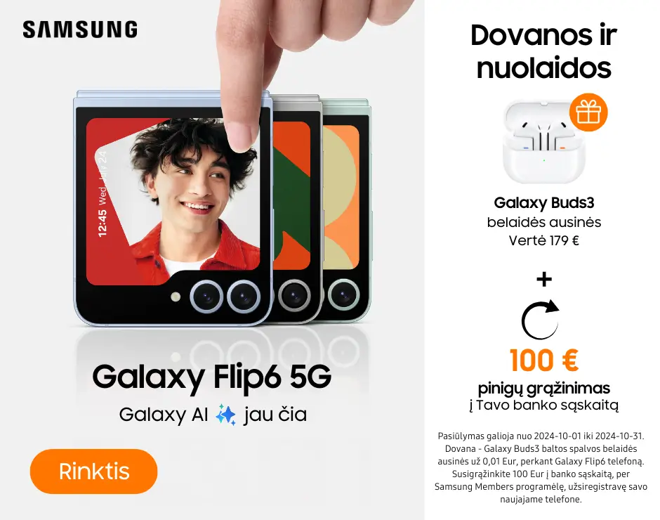 Samsung Galaxy Flip6 su dovana Buds3, Mobili prekyba