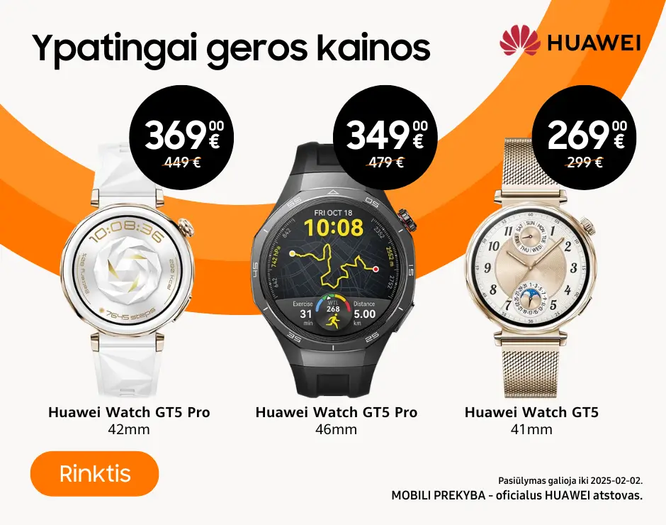 Huawei Watch GT 5 akcija, Mobili prekyba