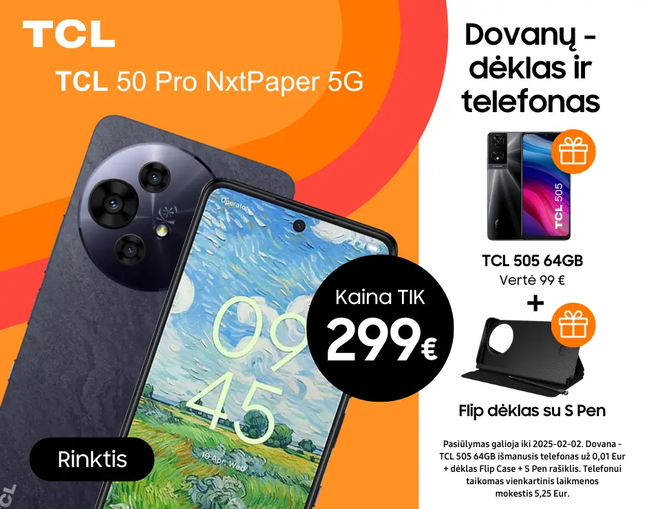 TCL 50 Pro NxtPaper akcija, Mobili prekyba