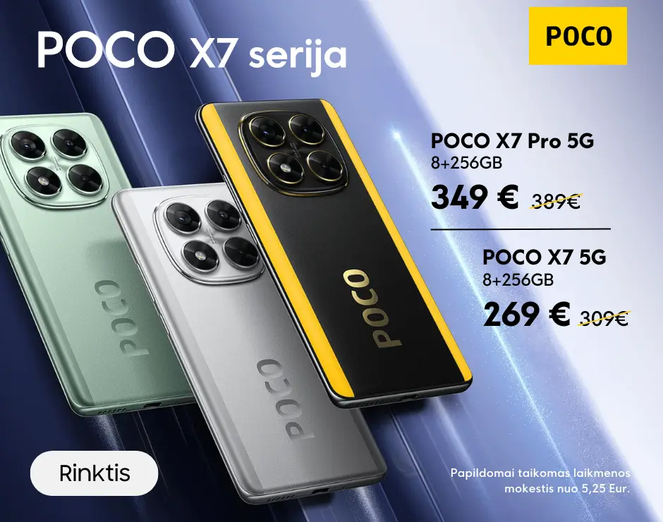 Poco X7 X7 Pro naujiena akcija, Mobili prekyba