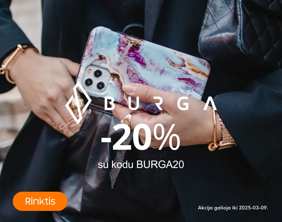 Burga nuolaida su kodu BURGA20, Mobili prekyba