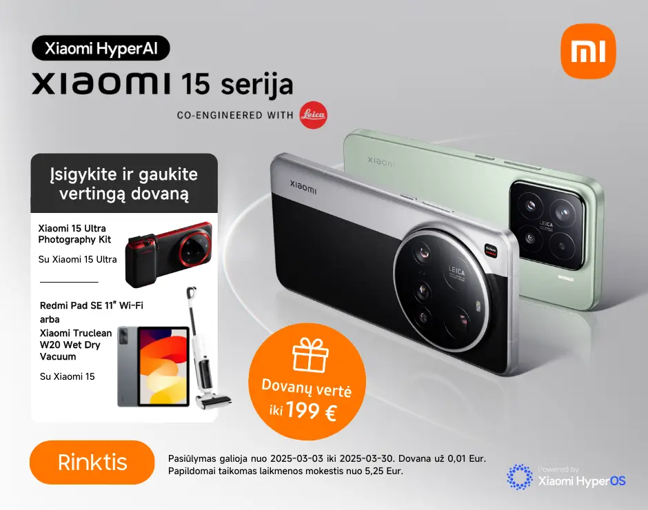 Xiaomi 15 serijos akcija dovana, Mobili prekyba