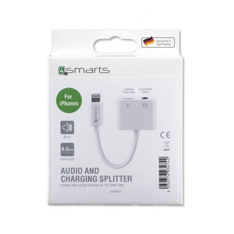 4SMARTS Lightning -> 3.5 mm - Lightning adapteris