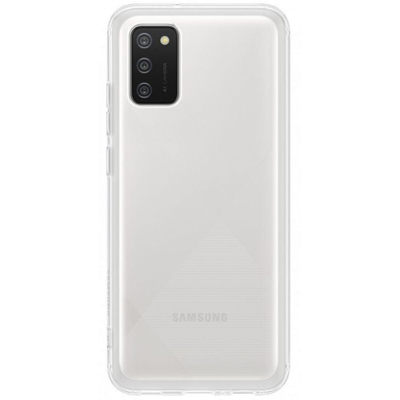 SAMSUNG Galaxy A02s silikoninis dėklas skaidrus