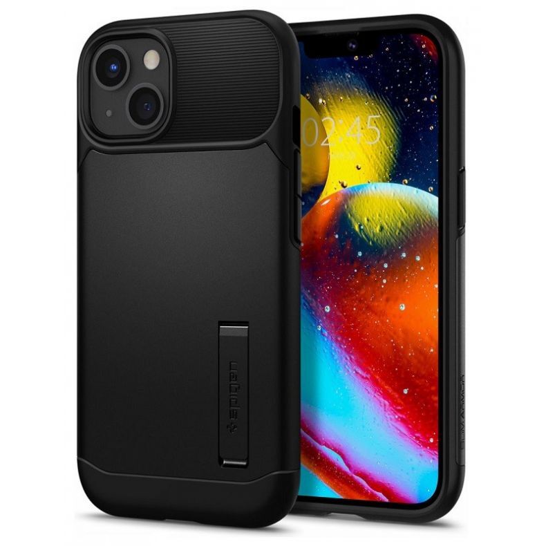 SPIGEN Slim Armor dėklas iPhone 13,nugarėlė, juoda