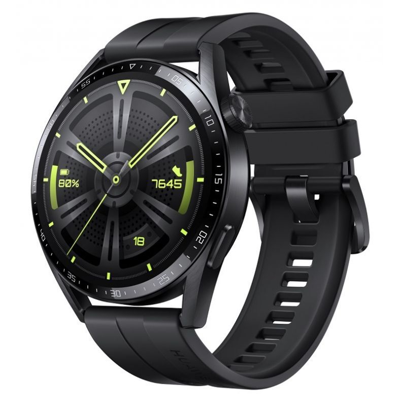 Huawei Watch GT3_juodas_Front 30_desine