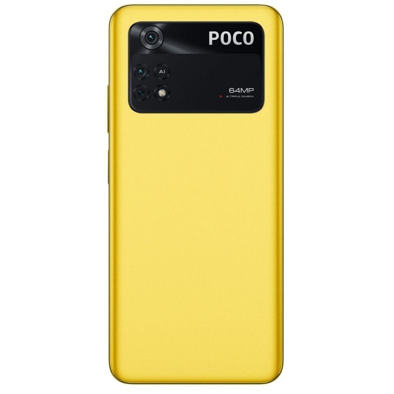 Pcoo M4 Pro 4G geltonas nugarele