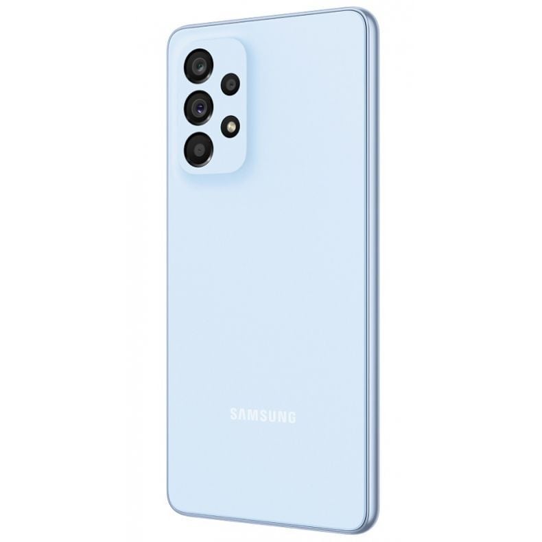 Samsung A53 5G melyna spalva nugarele is desinio kamp