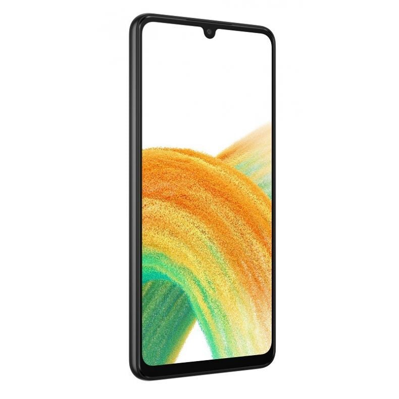 Samsung A33 ekranas is kaires puses juodas