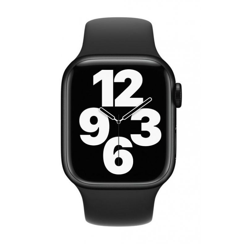 silikoninis dirželis Apple Watch 42 |44 | 45 mm juodas