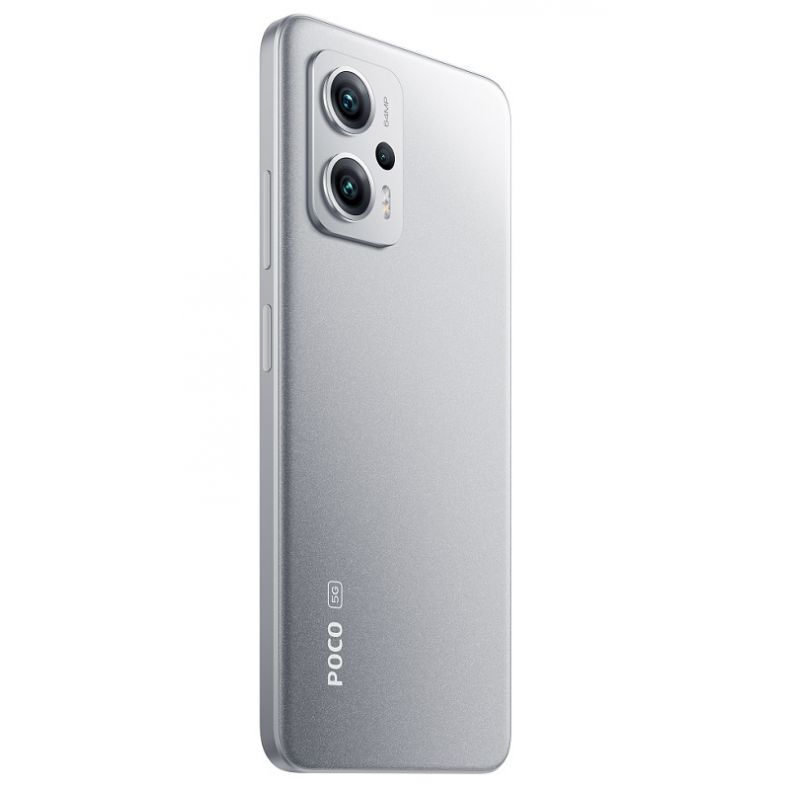 Poco X4 GT sidabrines spalvos nugarele kampu 256GB