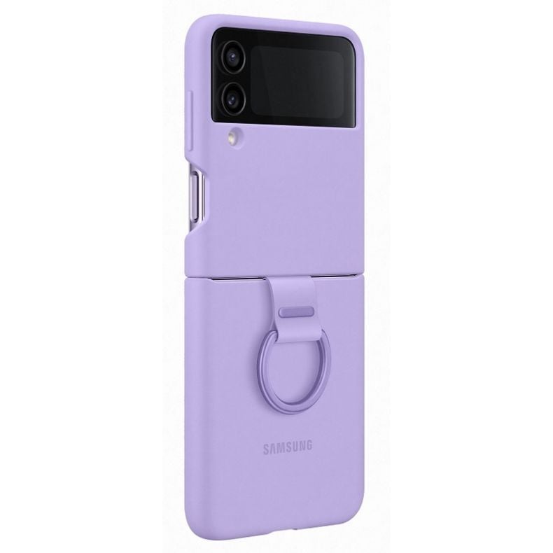 Galaxy Flip4 silikoninis dėklas violetinis