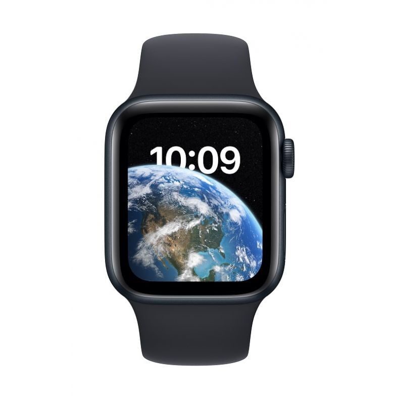  Apple_Watch_SE_cellular_40mm_Midnight_Aluminum_Midnight_Sport_Band_Pure_Front_Screen__USEN