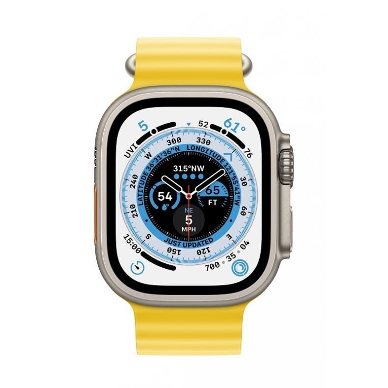 Apple_Watch_Ultra_Cellular_49mm_Titanium_Yellow_Ocean_Band_Pure_Front_Screen__USEN