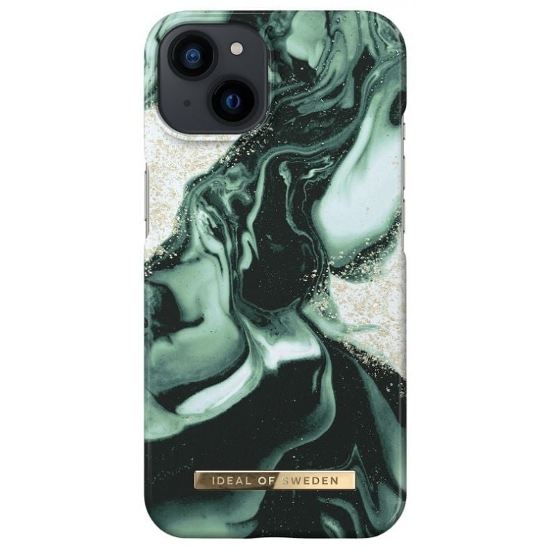 IDEAL OF SWEDEN dėklas iPhone 13 | 14 Golden Olive Marble