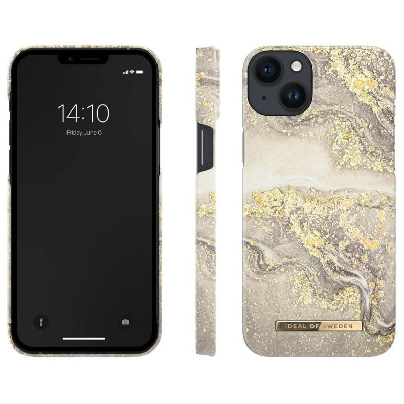 iDeal Fashion dėklas iPhone 14 Plus Sparkle Greige Marble