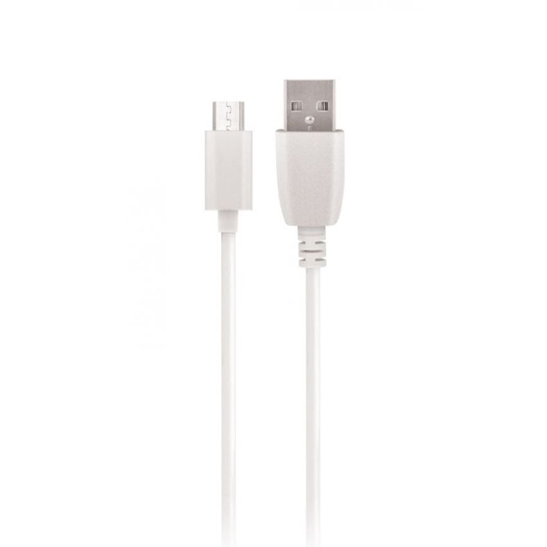 Maxlife 2m micro usb laidas baltos spalvos