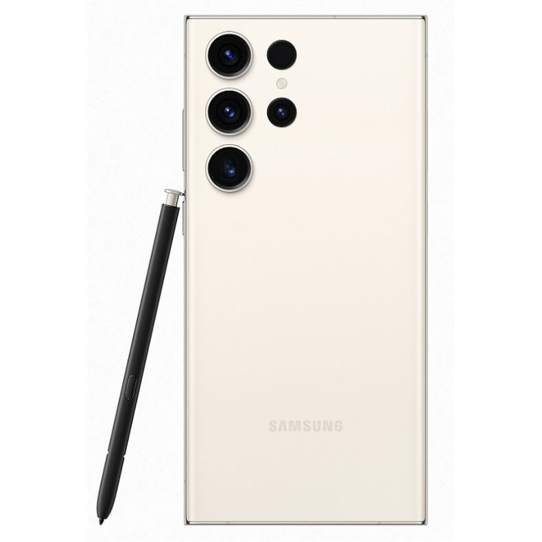 Samsung_galaxy_s23_ultra_Beige_spalva_nugarele_su piestuku