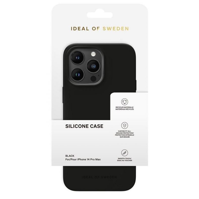 iDeal of Sweden silikoninis dėklas iPhone 14 Pro Max Black